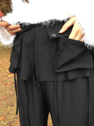 Unique Wide Skirt Slacks
