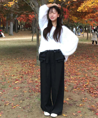 Unique Wide Skirt Slacks