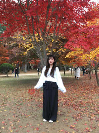 Unique Wide Skirt Slacks