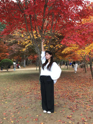 Unique Wide Skirt Slacks
