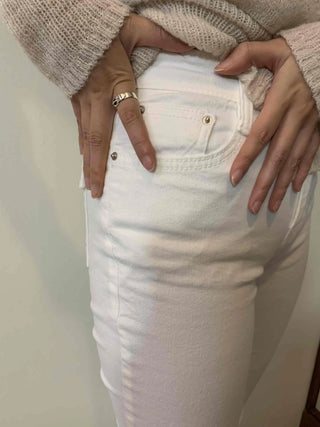 Glam Slim Bootcut High-Waisted Long Pants