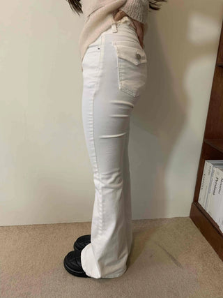 Glam Slim Bootcut High-Waisted Long Pants