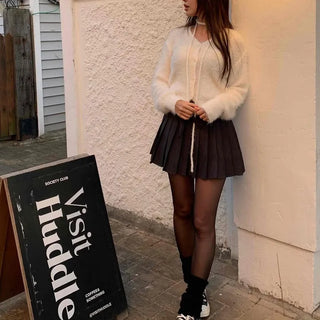 Angora Fudge Oversized Loose Cardigan