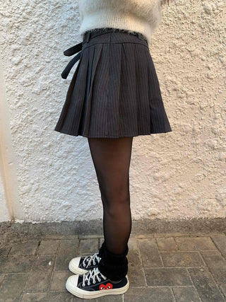 Campus Mood Boxy Pleated Tennis Mini Skirt