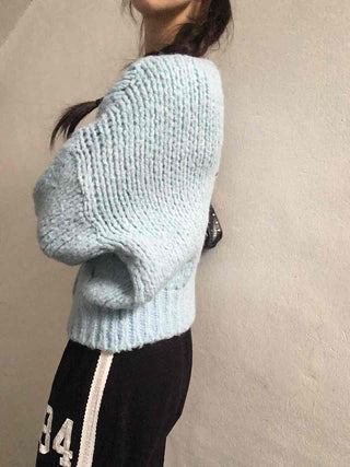 Soft Cable Knit Loose Fit Cardigan