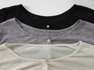 Nuro Delicate Fit Heathered Basic Cardigan