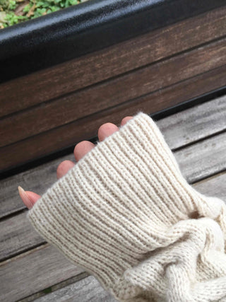 Vintage Cable Knit Cotton Round Neck Knit