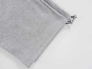 Beno Single-Pleat Elastic Waist Wide Long Pants