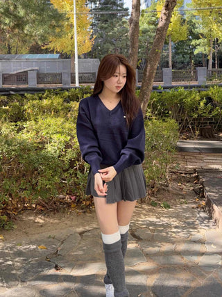 Asymmetrical Pleated Mini Skirt