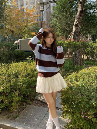 Frill Shirred Flare Elastic Mini Skirt