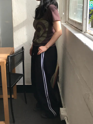 Haro Two-Striped Track Wide Long Pants