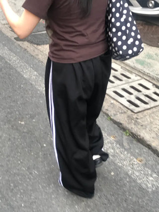 Haro Two-Striped Track Wide Long Pants