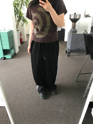 Haro Two-Striped Track Wide Long Pants