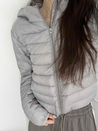 Quilted Ruffle Sleeve Short Padded Jumper