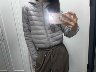 Quilted Ruffle Sleeve Short Padded Jumper