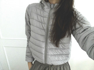 Quilted Ruffle Sleeve Short Padded Jumper