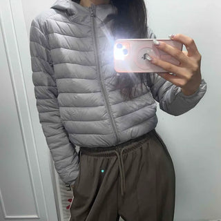 Quilted Ruffle Sleeve Short Padded Jumper