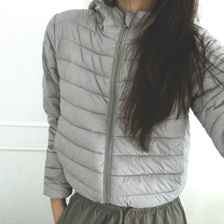 Quilted Ruffle Sleeve Short Padded Jumper