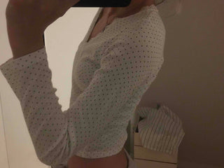 Soft Sexy Shirred Square Neck Polished Long Sleeve Tee