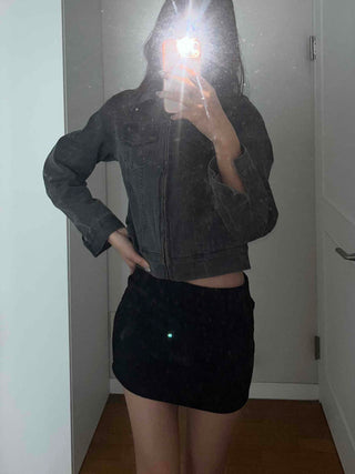 Basic Slim Fit H-Line Mini Skirt