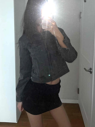 Basic Slim Fit H-Line Mini Skirt