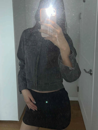 Basic Slim Fit H-Line Mini Skirt