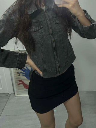 Basic Slim Fit H-Line Mini Skirt