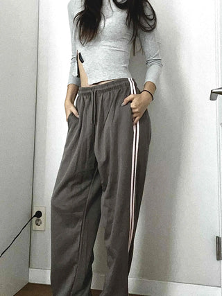 Elastic Waist Baggy Fit Loose Training Pants