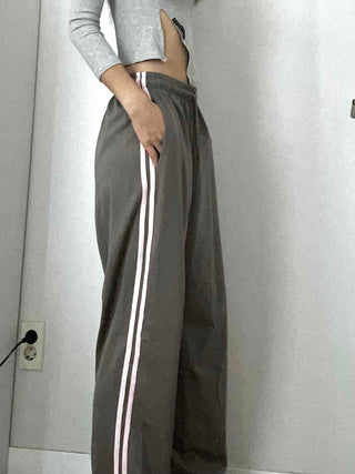 Elastic Waist Baggy Fit Loose Training Pants
