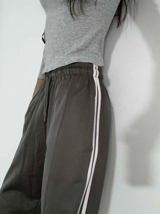 Elastic Waist Baggy Fit Loose Training Pants