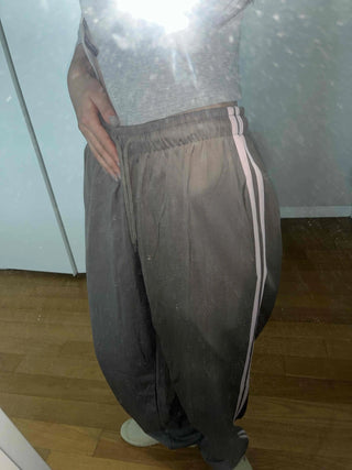 Loose Fit Elastic Waist Pocket Oversized Jogger Training Pants