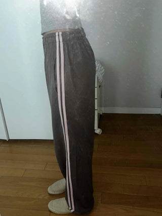 Loose Fit Elastic Waist Pocket Oversized Jogger Training Pants