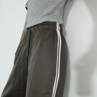 Loose Fit Elastic Waist Pocket Oversized Jogger Training Pants