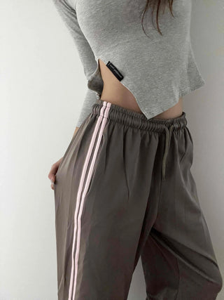 Loose Fit Elastic Waist Pocket Oversized Jogger Training Pants