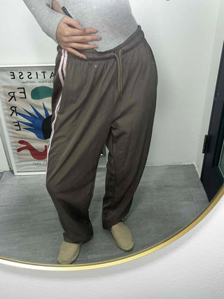 Loose Fit Elastic Waist Pocket Oversized Jogger Training Pants