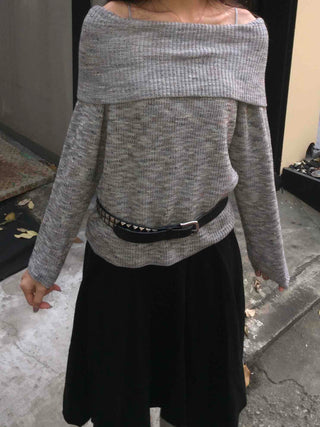 Velvet Texture High-Waisted A-Line Midi Skirt