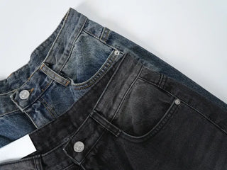 Orr Vintage Washed Wide Long Denim Pants