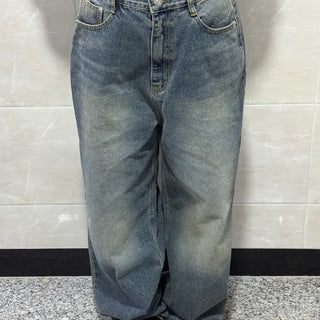 Orr Vintage Washed Wide Long Denim Pants