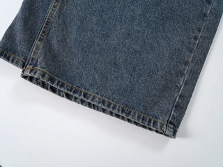 Orr Vintage Washed Wide Long Denim Pants