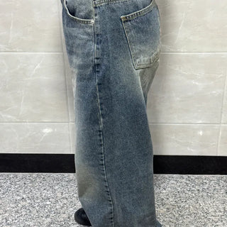 Orr Vintage Washed Wide Long Denim Pants