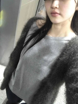 Chic Wide Neck Off-Shoulder Slim Fit Long Sleeve T-Shirt