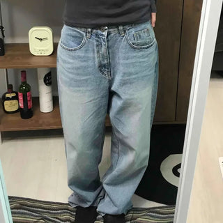Retro Light Wash Balloon Fit Jeans