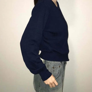 Daily Basic Round Button Crop Knit Cardigan