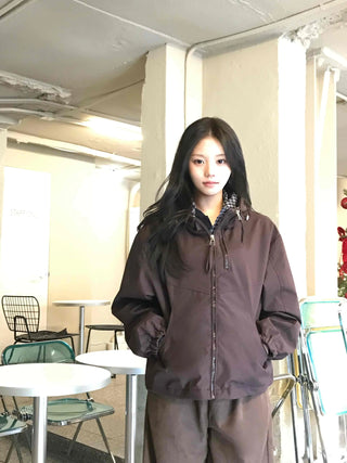 Utility Cargo Pocket Drawstring Zip-Up Jumper