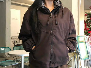Utility Cargo Pocket Drawstring Zip-Up Jumper