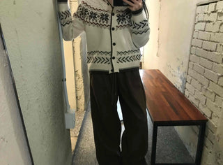 Loose Fit Elastic Waist Semi-Wide Jogger Pants