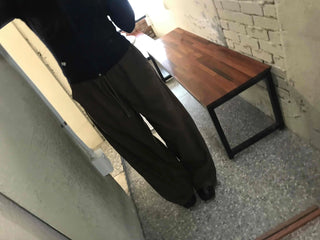Loose Fit Elastic Waist Semi-Wide Jogger Pants