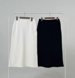 Slier cotton maxi long skirt