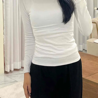 Daily Slim Fit Round Neck Long Sleeve T-shirt