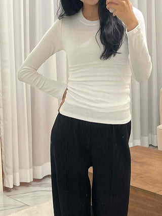 Daily Slim Fit Round Neck Long Sleeve T-shirt